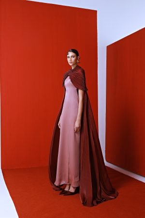 OPULENT HAZE- MAROON/BLUSH PINK